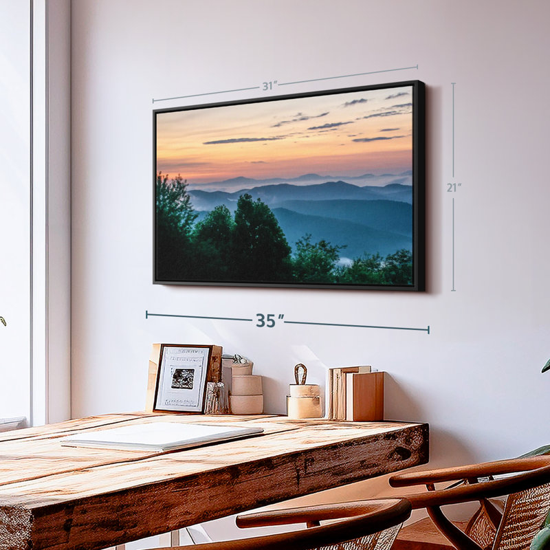 Nature «Blue Ridge Canvas Print», H 21 po x l 31 po