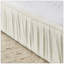 Structure de lit grand tapissier, lit plateforme en tissu de chenille avec tête de lit plissée et tête de lit, beige-1127723431