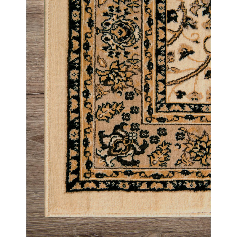 Tapis bourgogne Bhatari, Ivory, Rectangle 7 pi 10 po x 10 pi
