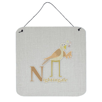 Alphabet N pour rossignol monogramme