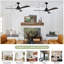 Ventilateur de plafond 52 po avec lumières