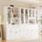70.9" H x 94" W White Standard Bookcase with 2 drawers, 5-Tier open Bookcase and Bookshelf