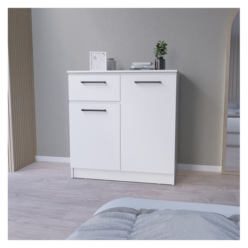 Commode Carlin, chambre à coucher, blanc, White