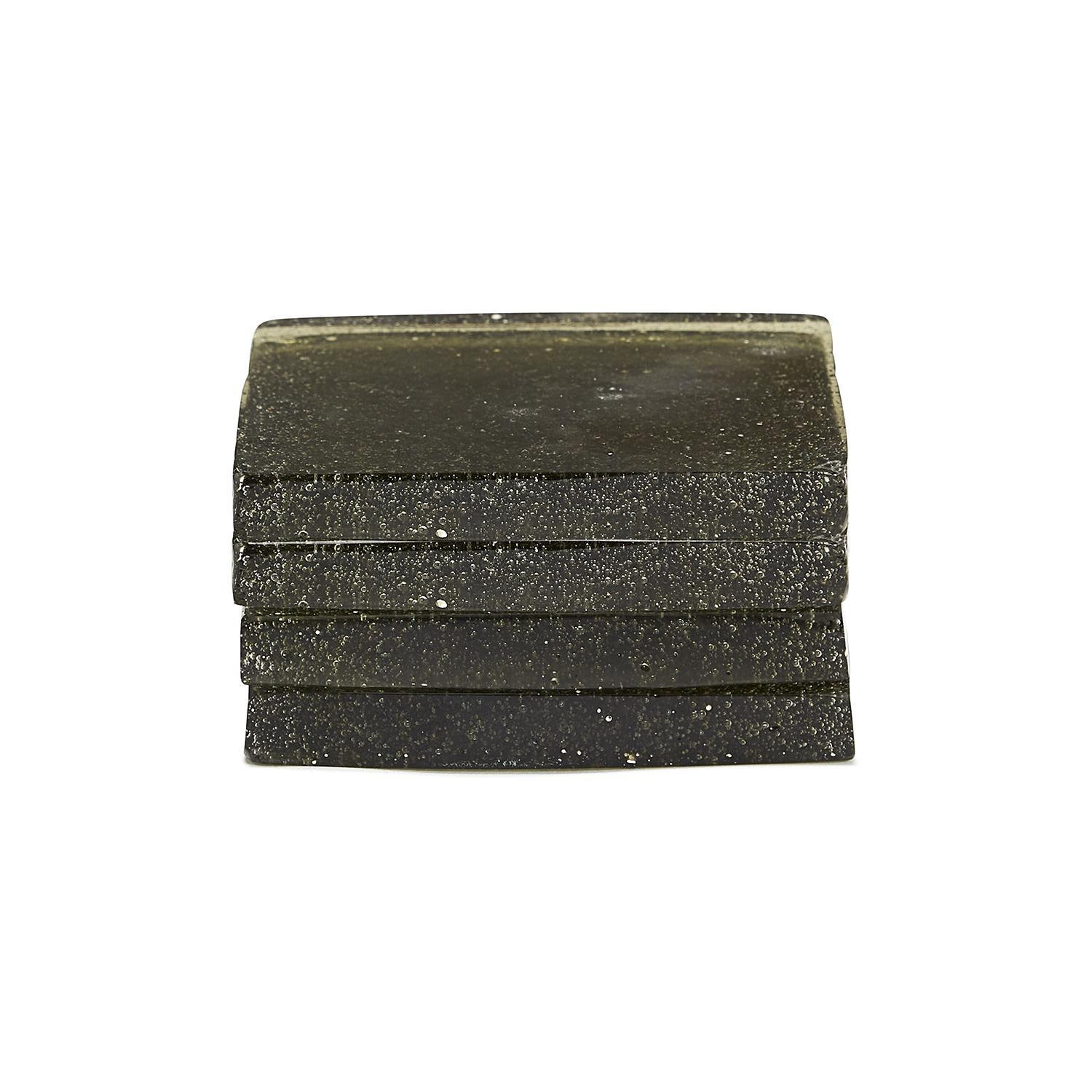 Glass Square Coaster Set