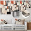 «Earthy Abstraction Cubist Modernism Beige Brown - Abstract Wall Art Living Room»-885595939-885595946