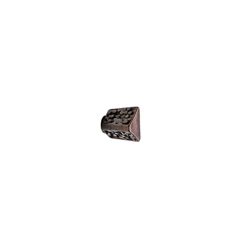 Trousdale Bronze Geometric Knob, Silicon Bronze Rust