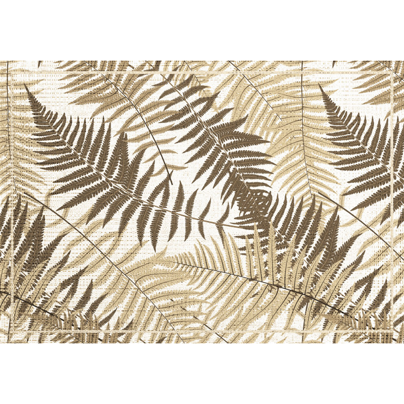 Gwennan Floral Vinyl Machine Printed Area Rug, Rectangle 140 x 200cm