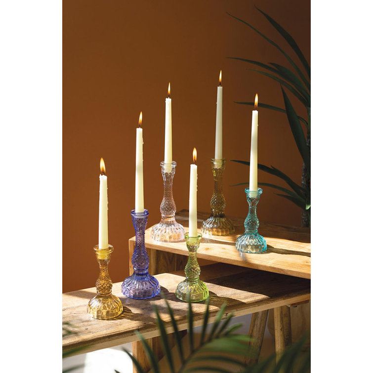 Birch Lane™ Elberon 8.5'' H Glass Tabletop Candlestick | Wayfair