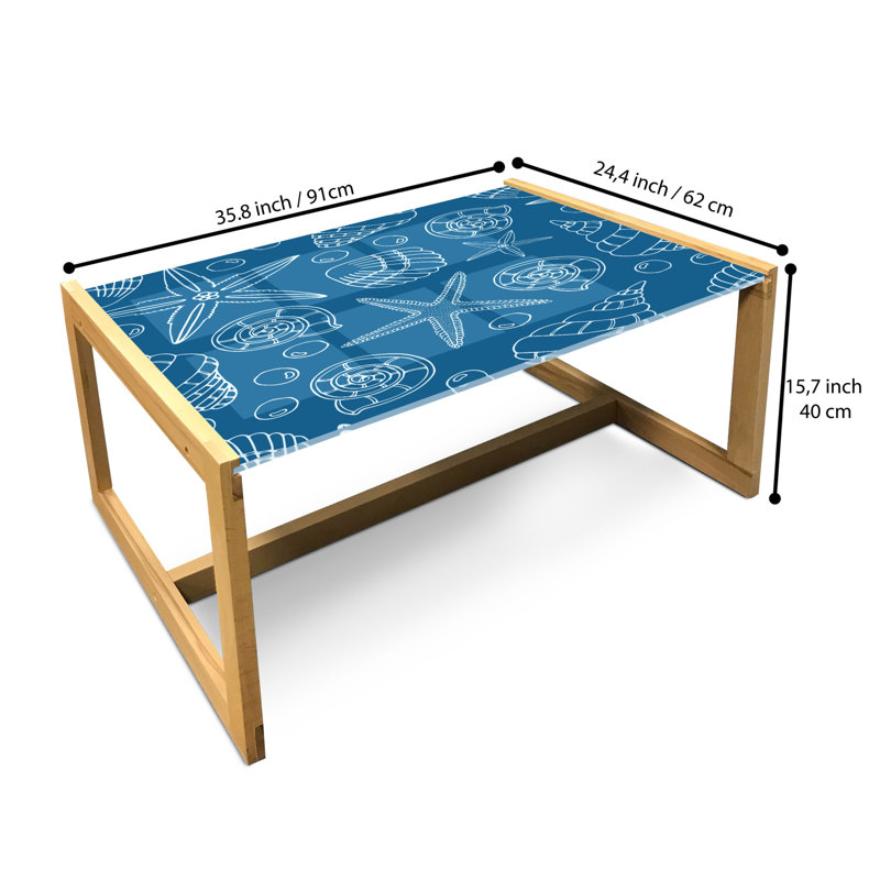 Jaelia Sled Coffee Table, 40cm H x 91cm W x 62cm D