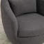 Fauteuil demi-tonneau rembourré pivotant avec rangement 2 pièces-2128614666