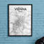 Vienna City Map - No Frame Print-1834677491