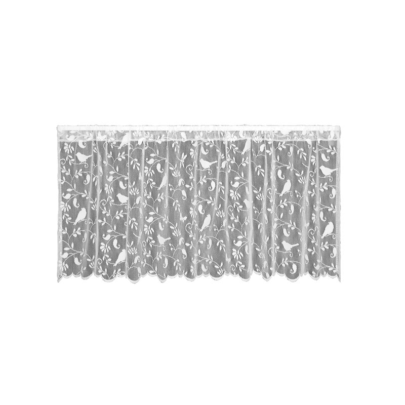 Rideau café Brooke, H 24 p ox l 60 x P 1 po, Blanc