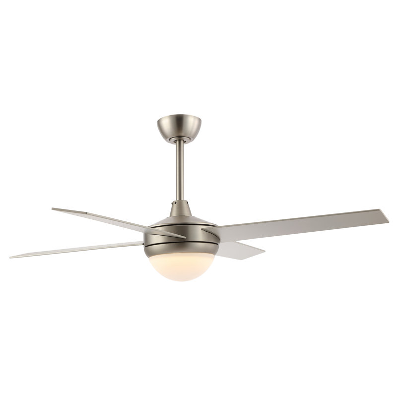 52" Haymond 4 - Blade Reversible LED Ceiling Fan with Remote Control and Light Kit