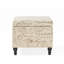 Tissu en lin beige avec emplacement dissimulé - Structure en bois thématique, sièges, décors, accents et rangement