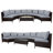 Tyrza Wood 8 - Person Modular Patio Conversation Set with Cushions-1407611415