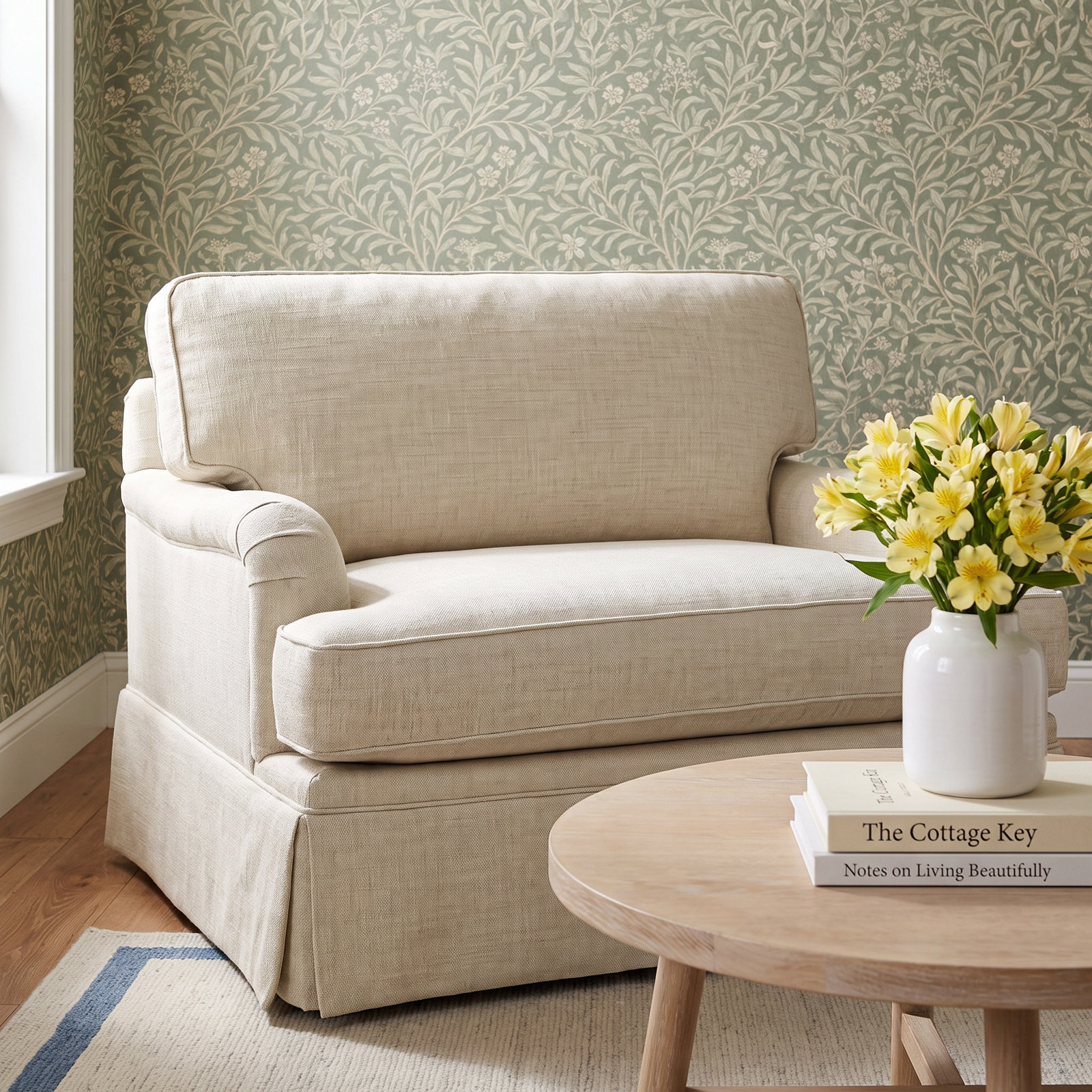 Vivian Boltri Chair Sleeper, Drusky Beige Performance