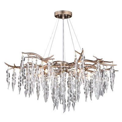 Lustre spectaculaire et unique à niveaux 5 lumières Annie