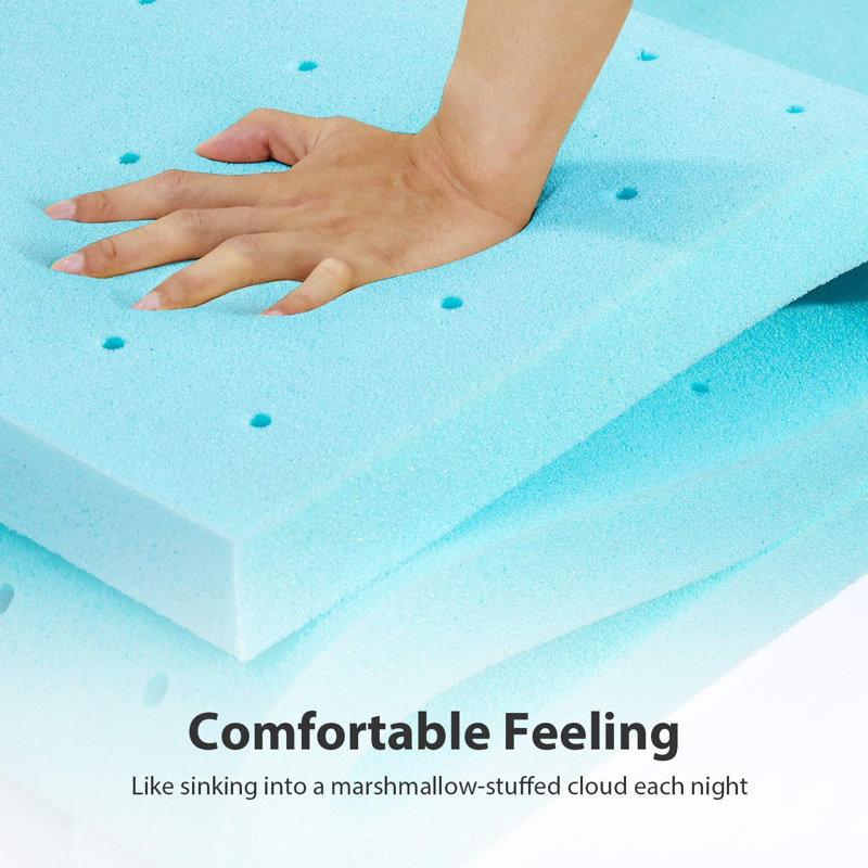 Surmatelas en mousse viscoélastique Absher, Simple extra long