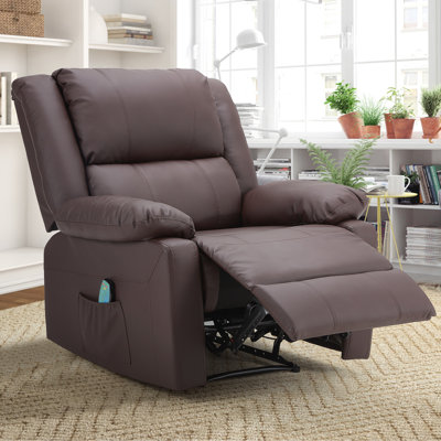 36.2" Wide Power Reclining Heated Massage Chair