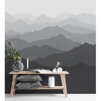 Mountain Mural 5 Piece Wallpaper Panel Set