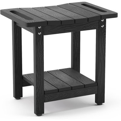 Alban Solid Wood Accent Stool by Winston Porter