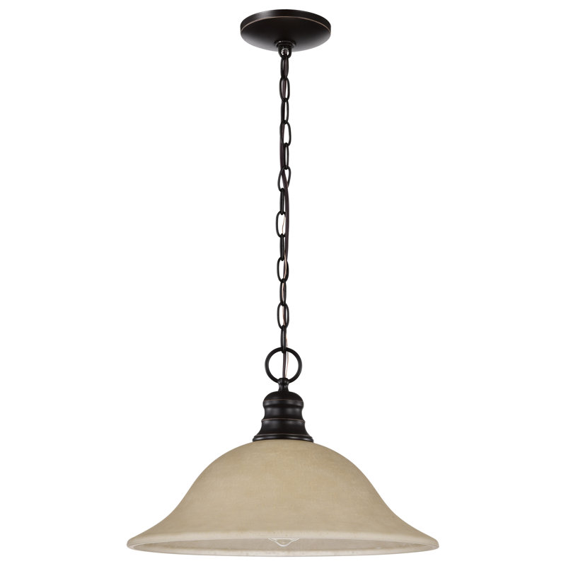 Luminaire suspendu conique à 1 lumière Josefa, Non