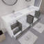 84" Double Sink Bathroom Vanity Set-1364027199