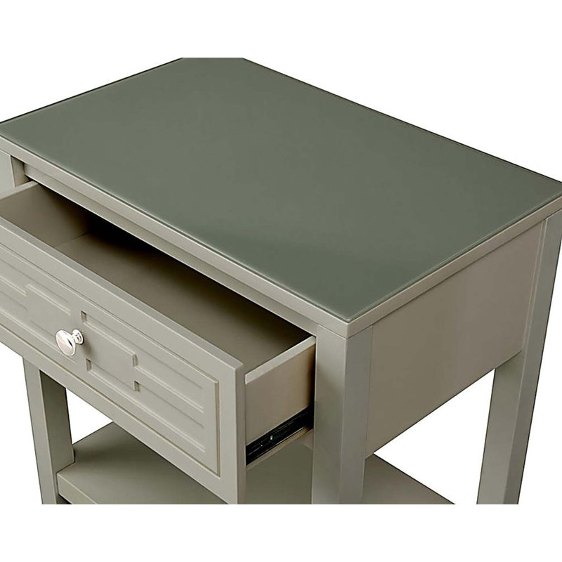 Table de chevet 23 po Taupe, Taupe