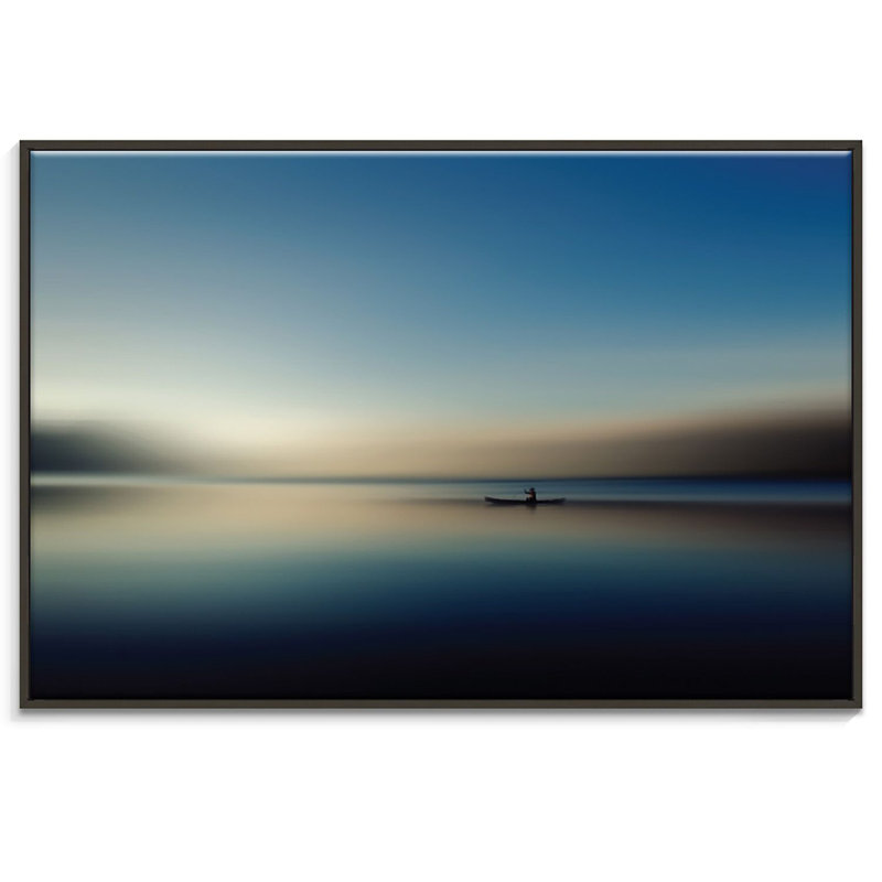 Print on Canvas, 102cm H x 152cm W, Black Floater Frame