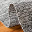 Tapis noir en coton tissé à plat à la main Mohnton-23025280