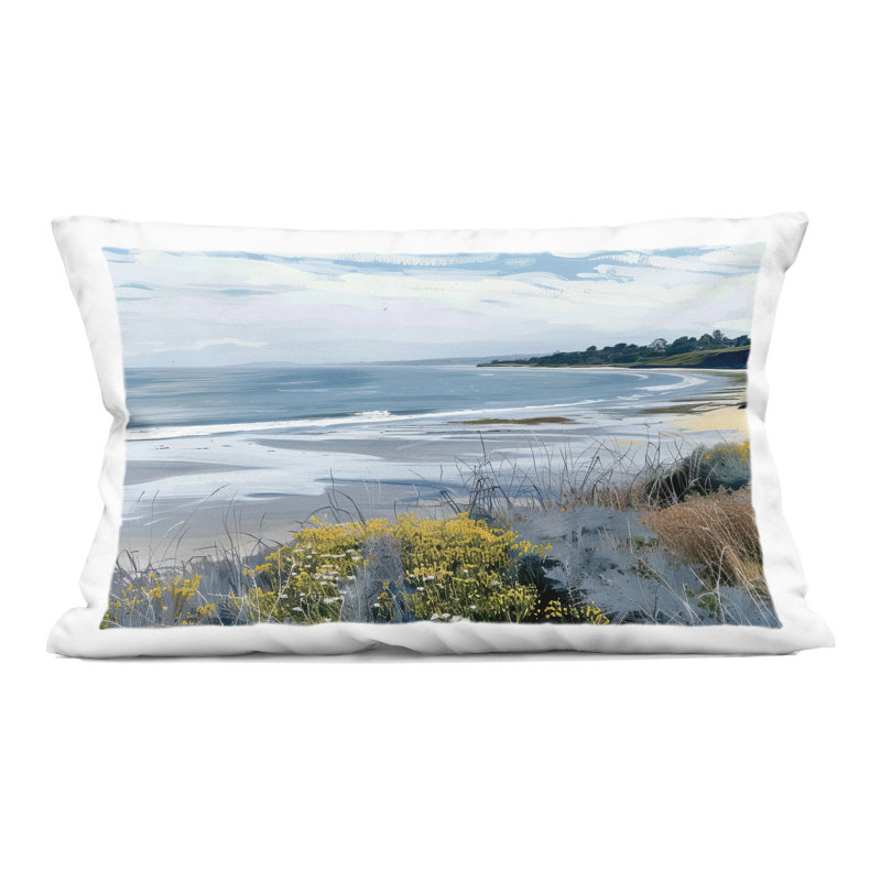 Coussin décoratif imprimé Reflections Of Blue par Irena Orlov