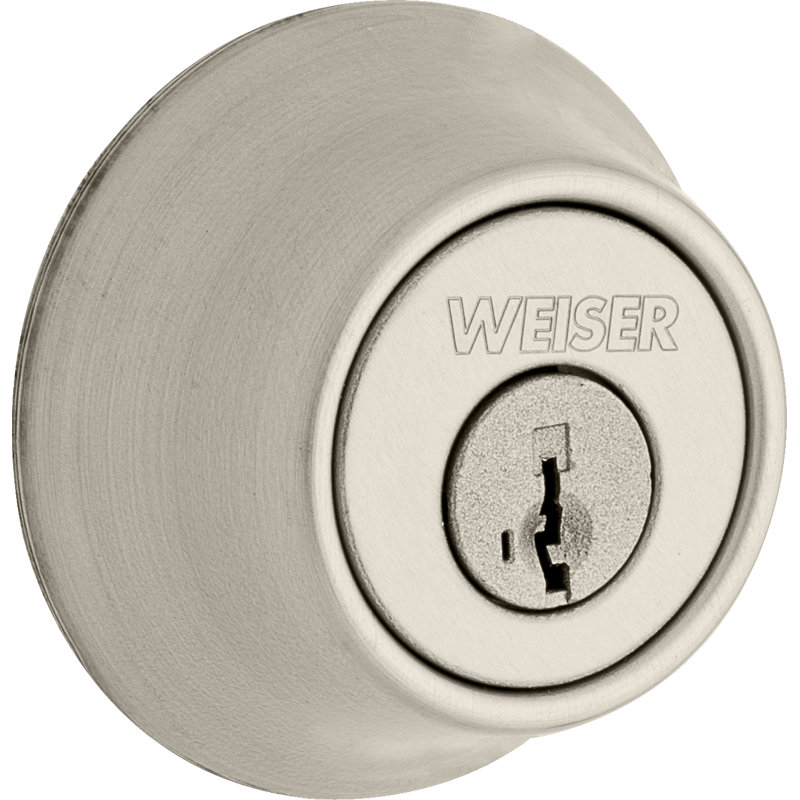 Fairfax Single Cylinder Exterior Knob Set, Satin Nickel