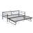 Metal Daybed With Adjustable Trundle, Pop Up Trundle-1765906884