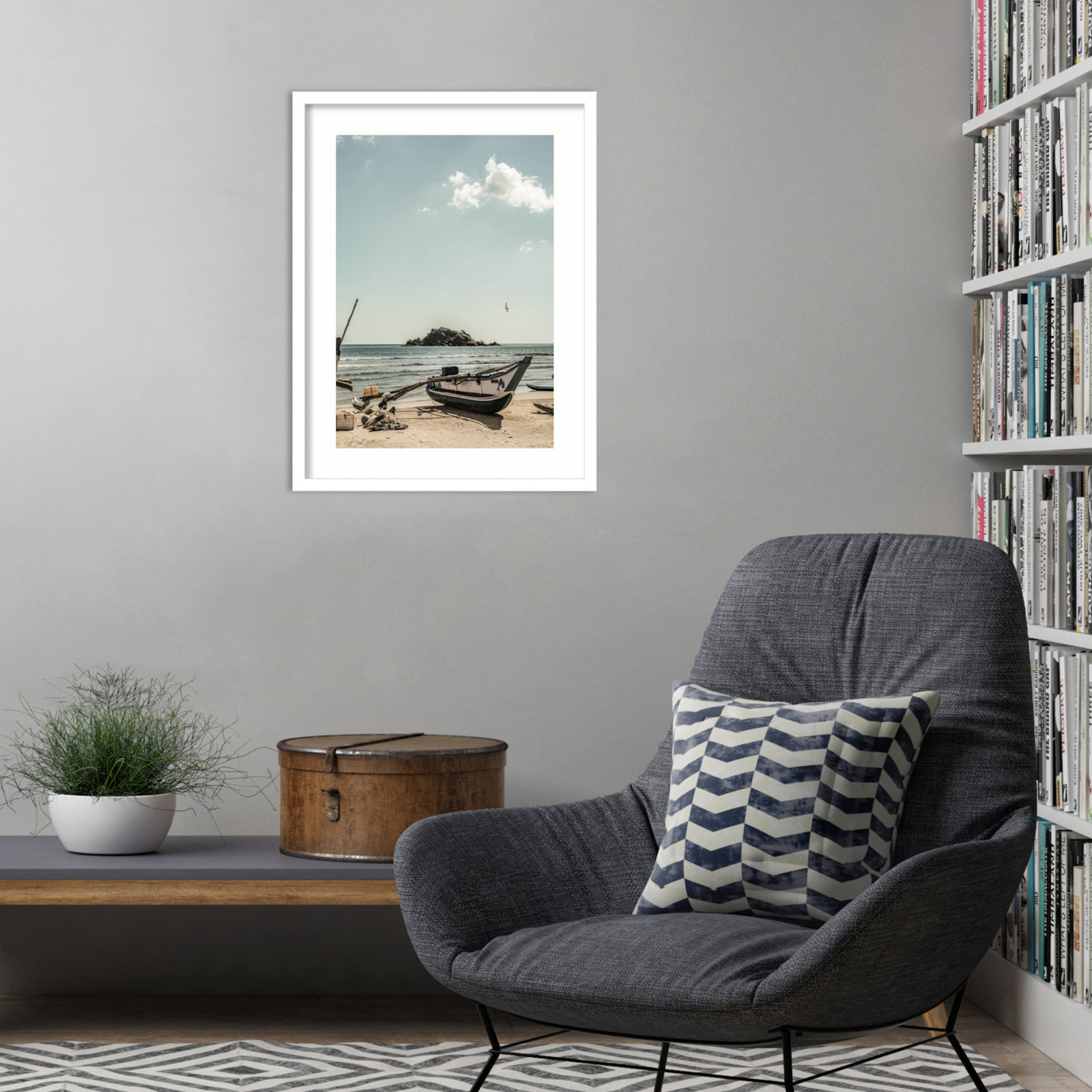 Of the Sea by Shot by Clint Wood Framed Wall Art Print, White, 25" H x 19" W