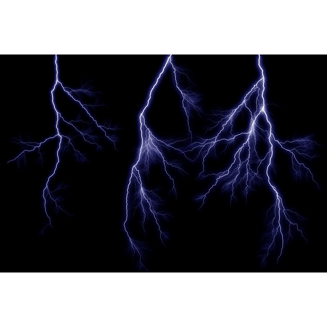 Tripple Lightning Strike von Sshaw75 - Kunstdrucke auf Leinwand