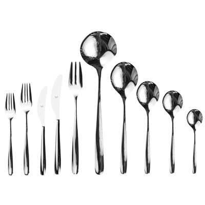 Ensemble de couverts Morgana - 87 pièces - Acier inoxydable