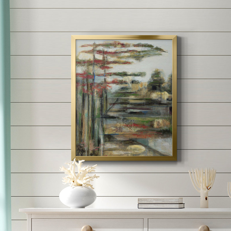 Toile encadrée de qualité supérieure Daydream - prête à être accrochée, Or, H 24 po x l 20 po