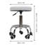 Tabouret pivotant à hauteur réglable