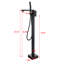 Robinet de baignoire autoportant monocommande à fixation au sol avec douche à main-88920704