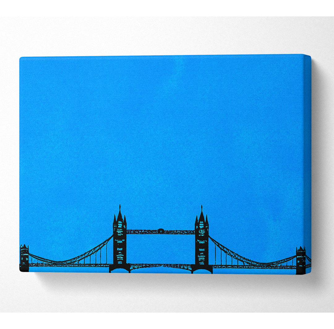 London Tower Bridge Silhouette - Kunstdrucke auf Leinwand