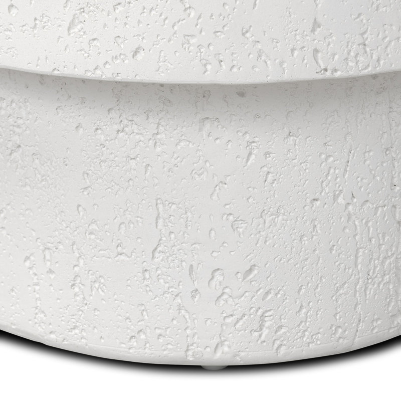 Felix Outdoor End Table-Coarse Ivory Concrete