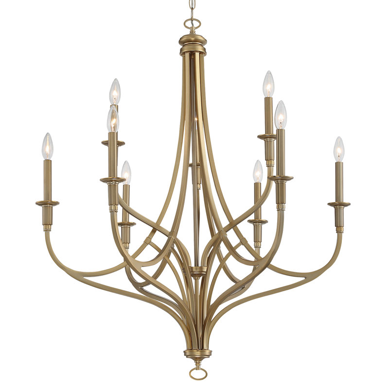 Brushed Honey Gold Finish Chandelier