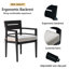 Chaises de salle à manger en aluminium Anna avec coussin Sunbrella
