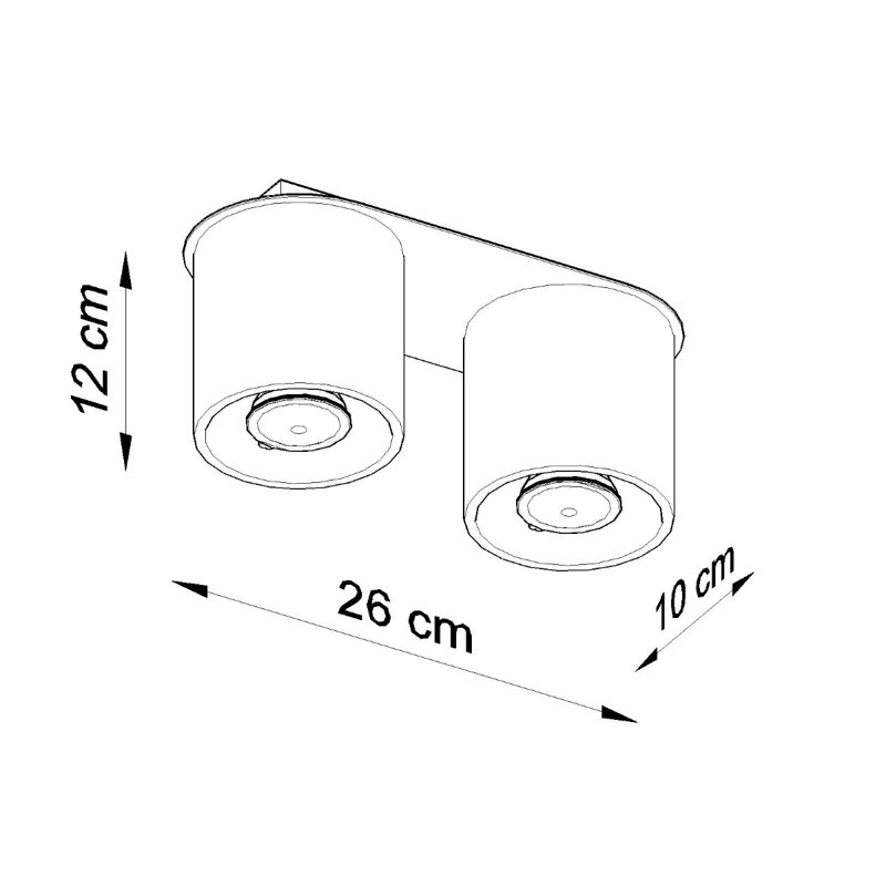 Orbis 2 Flush Mount, Grey