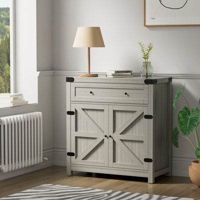 33" Tall 2 - Door Accent Cabinet with 1 Drawer