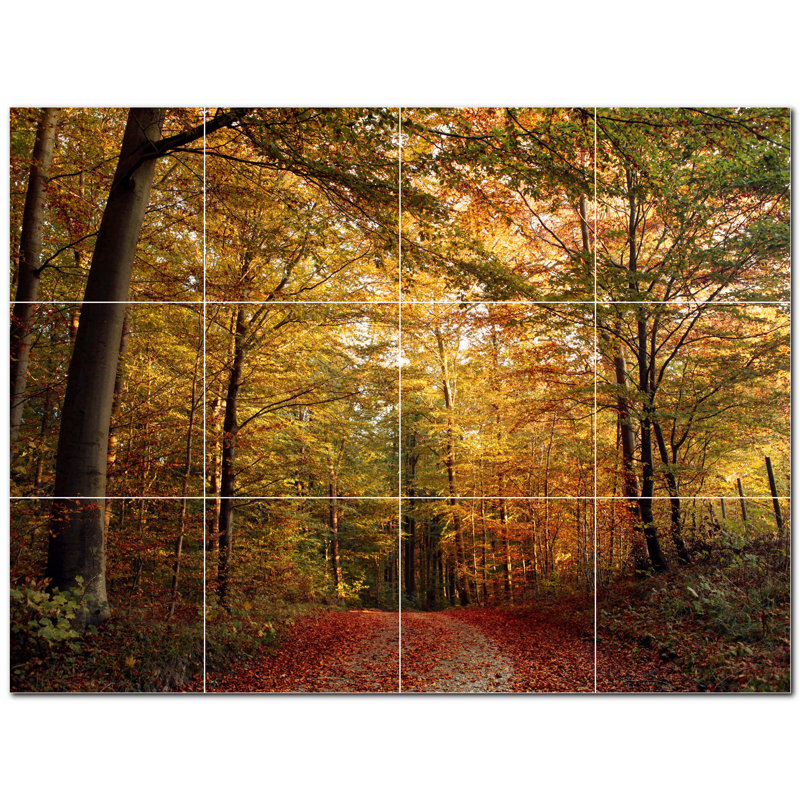 8'' x 8'' Satin Ceramic Decorative Mural