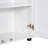 White Storage Cabinet with Two Doors - MDF Adjustable Shelf Unit for Bathroom and Office