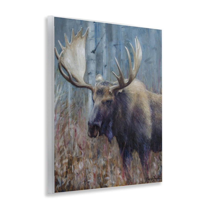 Expressive Moose in Forest Wall Plaque, design by James Corwin