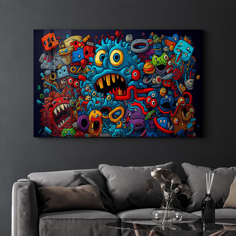 Peinture élégante en verre trempé de 27,6 po x 43,3 po | 100% verre trempé, épaisseur: 0,16 pouce | Œuvre imprimée UV, parfaite pour la décoration intérieure et les intérieurs modernes, des visuels époustouflants pour toute pièce