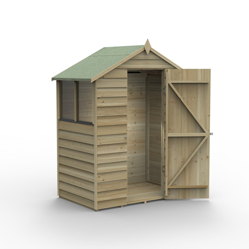 4Life Pressure Treated Apex Shed, No, 5ft. x 3ft.